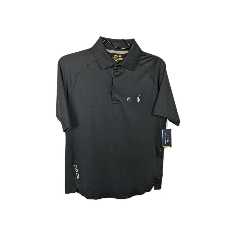 Polo Ralph Lauren Men's Performance Stretch Short Sleeve Black Polo Shirt S NWT